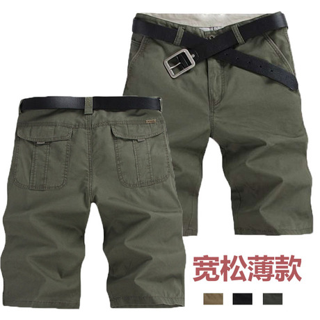 专柜男装<em>休闲短裤男</em>宽松<em>夏季薄款</em>纯棉五分裤休