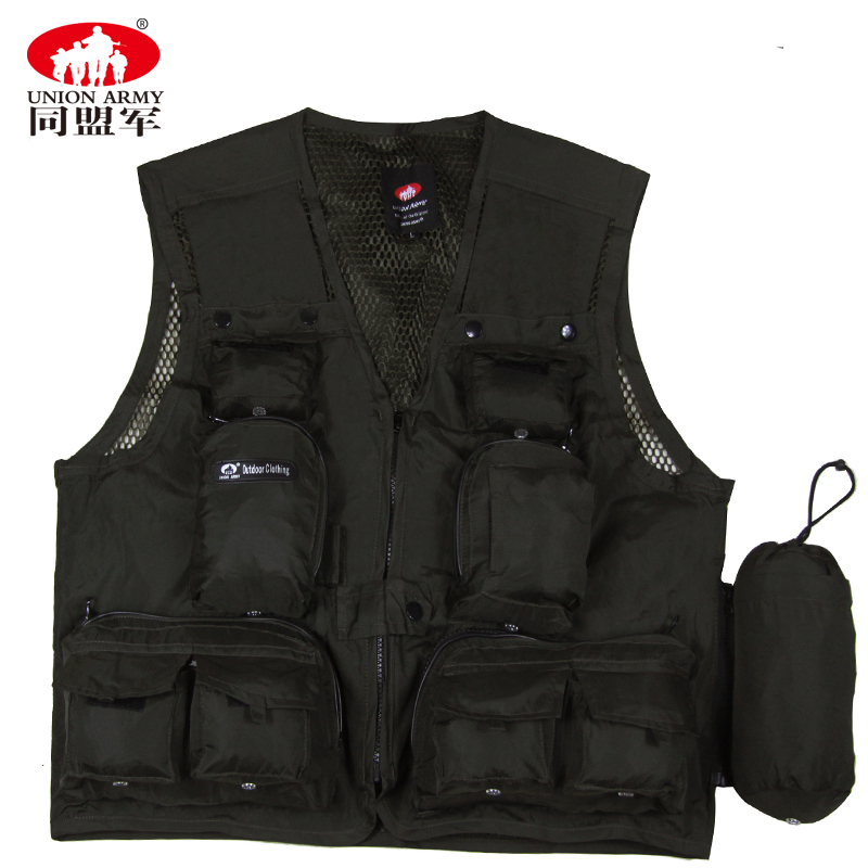 Allies summer Photography director Reporter Vest vest leisure time Multiple pockets Mesh waistcoat Go fishing Vestin the Outdoor/Mountaineer/Camping/Travel Goods , Outdoor clothing , Fishing clothing category - from Buy2taobao.com to provide professional Taobao agent buy service