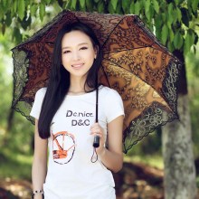 太阳城新款6250JB二折金丝豹纹绝色佳人高贵太阳伞遮阳伞