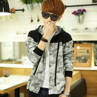 春天外套男衣服男外套<em>帅气青少年</em>修身型中学生