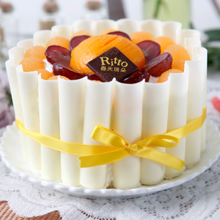  春天瑞朵魅力非凡 安佳淡奶油个性儿童生日婚礼蛋糕店diy定制杭州
