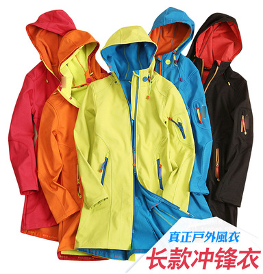 上下架计划:高端登山服户外运动中长款冲锋衣大码风衣女抓绒衣软壳冲锋衣女潮