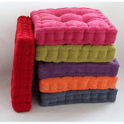 加大加厚纯色玉米绒坐垫日式榻榻米垫子飘窗垫餐椅垫可定做