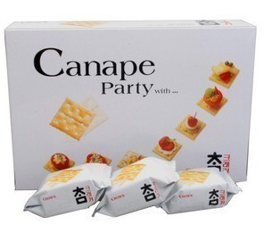  韩国进口CROWN可拉奥 太口咸饼干 低卡无糖苏打饼干280g