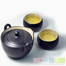 特价包邮 台湾陆宝茶具陶然盖碗禅风黑/白三件套 台湾茶具