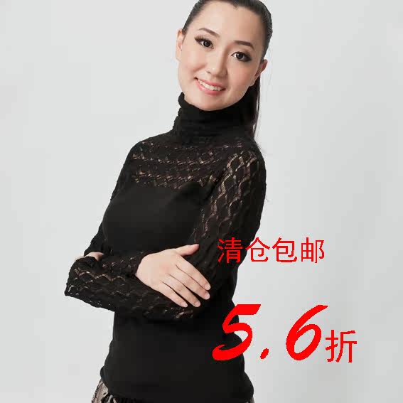 5.5折2012新春<span class=H>卓雅</span>同款羊毛衣镂空打底衫长袖高领 168元 包邮