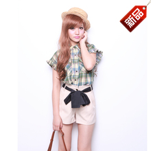 CICI-SHOP 新款西装 日系甜美腰带装饰修腰热裤短裤2273