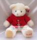 毛绒玩具 红色风衣白色泰迪熊 大号生日礼物