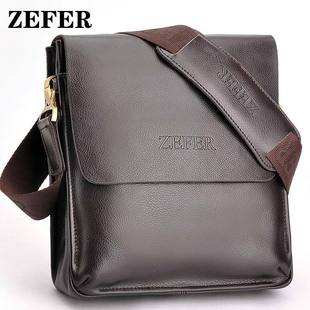  ZEFER 正品韩版男包单肩包斜跨包  牛皮  背包 休闲韩版商务包包