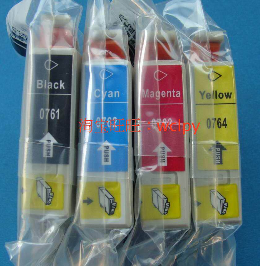 满10包邮 兼容 爱普生 epson t0761墨盒 me2 me20 me200墨盒