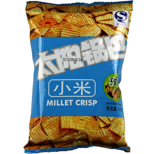  太阳锅巴 陕西特产 80后经典怀旧休闲零食 孜然小米锅巴50g 特价