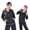 2011最新李寧 女運動套裝/春秋運動開衫衛衣/休閑運動服 358# 黑