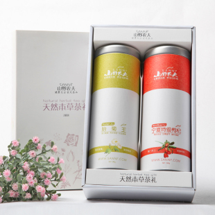  山野农夫 菊花茶枸杞 胎菊王/特级枸杞 花草茶礼盒 杞菊明目茶