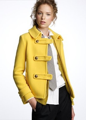 jcrew / J.crew 原单 排扣短款羊毛外套 特价