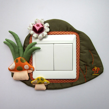 布艺开关套子开关罩开关贴插座贴 韩国创意卡