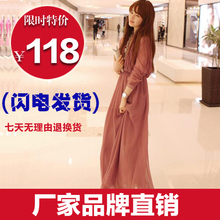 2012夏季拖地雪纺韩版镂空吊带裙波西米亚长裙全蕾丝百褶连衣裙07