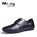 Mr.ing 战马 透气 全牛皮无胶水手工制作真皮 休闲男鞋单鞋F1327