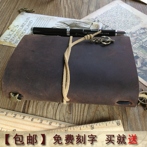 活頁複古旅行者筆記本護照款瘋馬皮記事本真皮日記本牛皮口袋本在類目 電子詞典/電紙書/文化用品, 紙張本冊, 筆記本/記事本中 - 來自Buy2taobao.com提供專業的淘寶代購服務