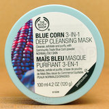 正品THE BODY SHOP TBS蓝玉米去黑头粉刺收毛孔深层清洁面膜100ML