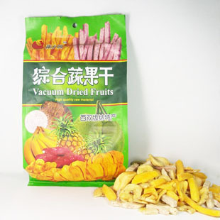  云南西双版纳特产 食品 零食 正品 傣乡园 综合果蔬果干 200g克