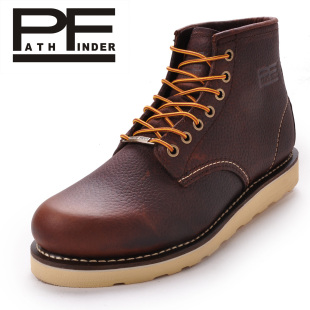  pathfinder 工装靴 简约潮流 男鞋 户外休闲鞋 牛皮靴 PF7068A