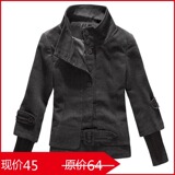 2012新款春秋装 韩版立领加厚毛呢大衣女士毛呢外套 呢衣女式短款