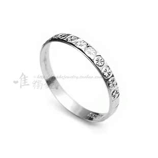  [唯&bull;独钟]圣诞促销 PT950铂金戒指指环尾戒对戒 仿钻满天星