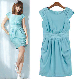 2010美丽 服饰 新品款夏秋装清纯显瘦雪纺女潮佳韩国版SZ代购连衣裙