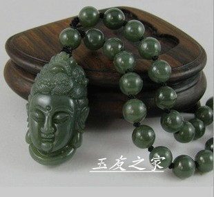 quality goods Xinjiang Nephrite Necklace Nephrite Guanyin head Pendant Jade necklace Jade necklace male modelsin the Jewelry/Diamond/Jade/Gold , And nephrite , Choker category - from Buy2taobao.com to provide professional Taobao agent buy service