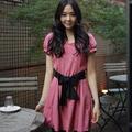 冲冠2件包邮 2010春装 新款cherrykoko樱桃系玫红大牌气质连衣裙