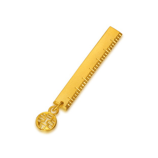  潮宏基 官方正品 婚庆九宝系列-足金/黄金小版尺子（定价）