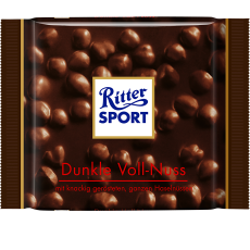  香港代购 德国进口 Ritter Sport运动斯波德榛子黑巧克力 100g