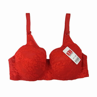 3件包邮全棉加大<em>文胸42码</em>D杯薄型义乳文胸全