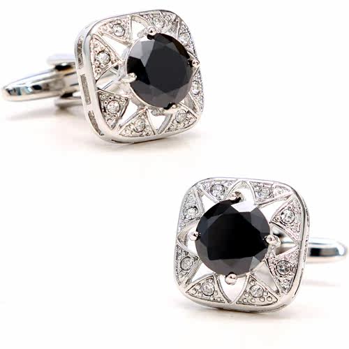 意大利进口黑玛瑙 外贸袖扣/袖钉-玛瑙魔戒-cufflinks-ct616