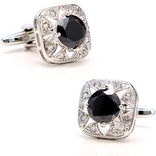 意大利进口黑玛瑙 外贸袖扣/袖钉-玛瑙魔戒-cufflinks-ct616