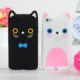 立体可可猫情侣 iphone4s手机壳 iphone4外壳 苹果配件保护硅胶套
