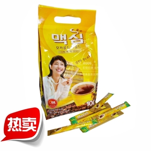  正宗韩国进口麦馨咖啡100条1.2公斤 黄摩卡Maxim速溶咖啡 3合一
