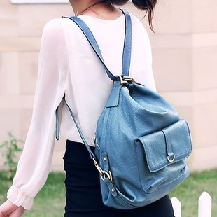  伊梵妮 女包夏季新款 学院风运动包可爱手提单肩双肩三用包包