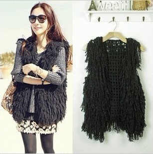 淘宝网呛口小辣椒<em>马甲</em>背心女<em>针织毛线</em>流苏编织