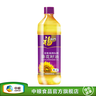  中粮旗舰店 福临门营养食品 非转基因压榨葵花籽油900ml LY052