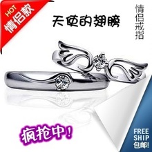 Comprar especiales!  925 alas de plata ángel para los hombres y mujeres pareja, anillo, anillo de Tiffany