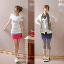2011新款秋装新品韩版女装 糖果色仿牛仔包臀 打底短裙薄贴款KE02