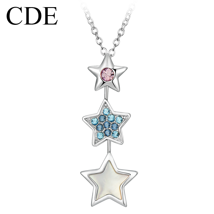 CDE饰品 施华洛世奇元素水晶项链 韩国 女 短款 幸运星星锁骨链 CDE饰品 施华洛世奇元素水晶项链 韩国 女 短款 幸运星星锁骨链