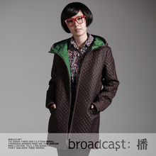 broadcast 播2012春专柜正品 爱情和春天 新款百搭休闲长款棉服