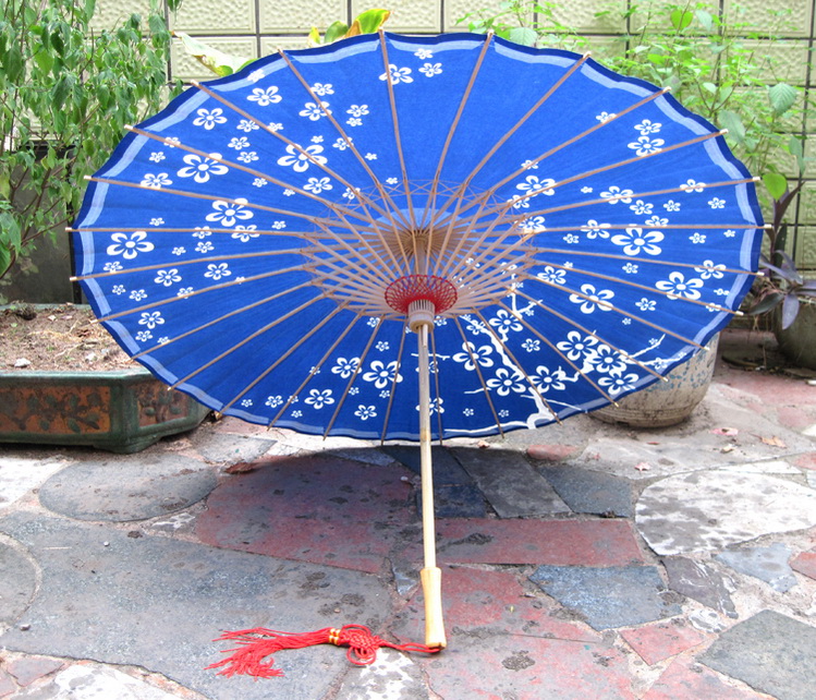 防雨防晒油纸伞弘艺 古典传统 泸州油纸伞 古代雨伞舞蹈 蓝底梅花|ruв категории начало ежедневно, зонтик/дождь/дождь/водостойкость, зонтик - от Buy2taobao.com для оказания профессиональной услуги покупки агента Taobao