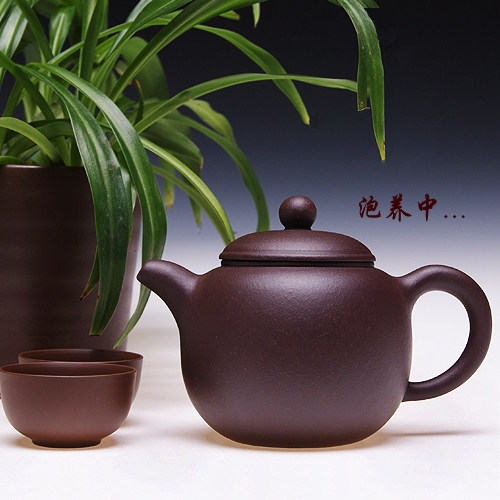 宜兴紫砂壶正品全手工㊣ 家藏原矿一厂老紫泥 泡普洱茶利器 匏尊