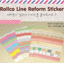�����ľ� line reform sticker �ͷ�ͼ��DIYװ����ֽ 6����