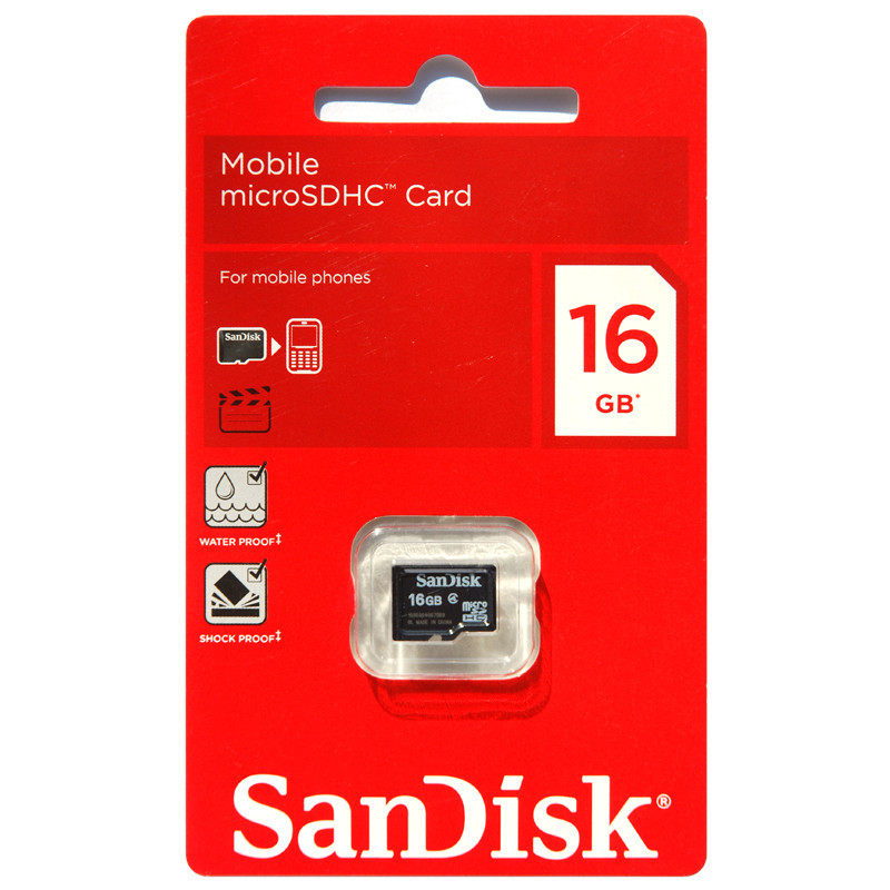 SanDisk闪迪 TF 16G TF卡 Class4 MicroSD高速手机内存卡 淘金币