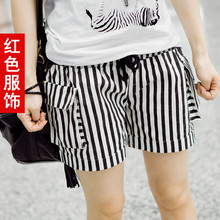 红色服饰 2012春装新款女装 韩版宽松短裤热裤直筒裤3064