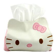 B0459 创意家居 hello kitty皮质纸巾盒/纸巾套/章鱼纸巾抽0.12